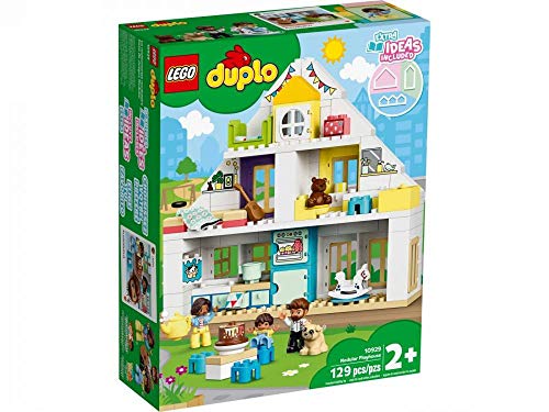 LEGO DUPLO Town Modular Playhouse 10929 Dollhouse with Furniture and a Family, Great Educational Toy for Toddlers, New 2020 (130 Pieces) von LEGO