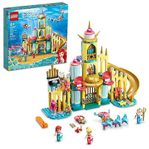 LEGO Disney Ariel's Underwater Palace 43207 Building Kit; A Fun Mermaid Princess Buildable Toy for Kids Aged 6+ (498 Pieces) von LEGO