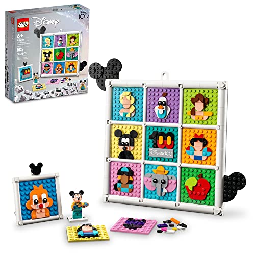LEGO Disney Classic 100 Years of Disney Animation Icons 43221 Buildable Disney Toy with Mickey Mouse Minifigure, Classic Disney Wall Art, Fun Toys for Kids Ages 6+ von LEGO
