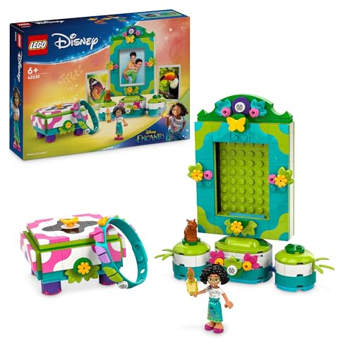 LEGO ǀ Disney Encanto Mirabels Fotorahmen und Schmuckkassette, Bauset für Kinder mit Spielzeug-Armband und der Spielfigur Mirabel Madrigal, Geschenk für Mädchen und Jungen ab 6 Jahren 43239 von LEGO