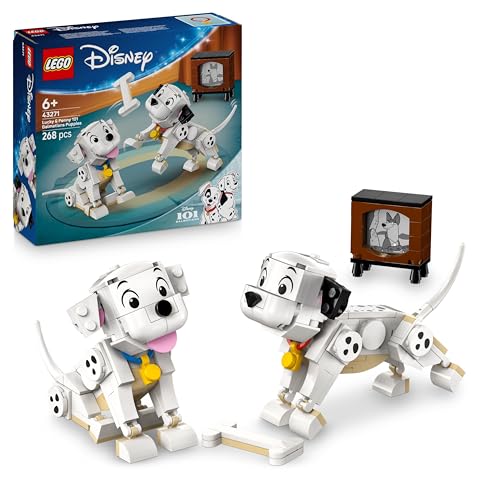 LEGO ǀ Disney Lucky & Penny 101 Dalmatiner - Welpen Spielset – Tierfiguren zum Spielen mit beweglichen Köpfen, Beinen & Schwänzen – Knochen & Fernseher – Geschenk für Mädchen ab 6 Jahren – 43271 LEGO ǀ Disney Lucky & Penny 101 Dalmatiner - Welpen Spielset – Tierfiguren zum Spielen mit beweglichen Köpfen, Beinen & Schwänzen – Knochen & Fernseher – Geschenk für Mädchen ab 6 Jahren – 43271 von LEGO