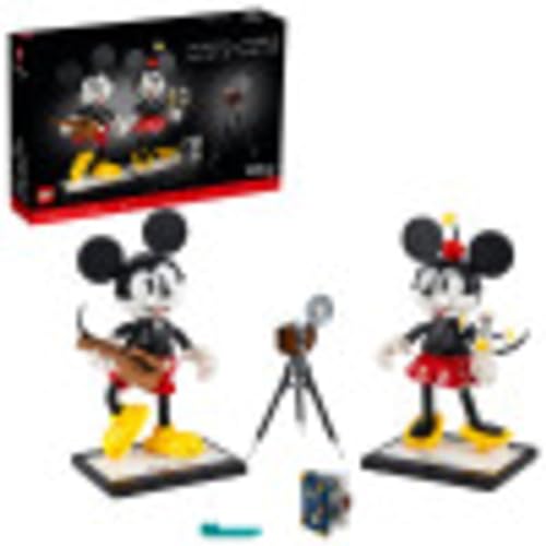 LEGO Disney Mickey Mouse & Minnie Mouse Buildable Characters (43179), Classic-Style Mickey Mouse Collectible Adult Building Kit, New 2021 (1,739 Pieces) von LEGO