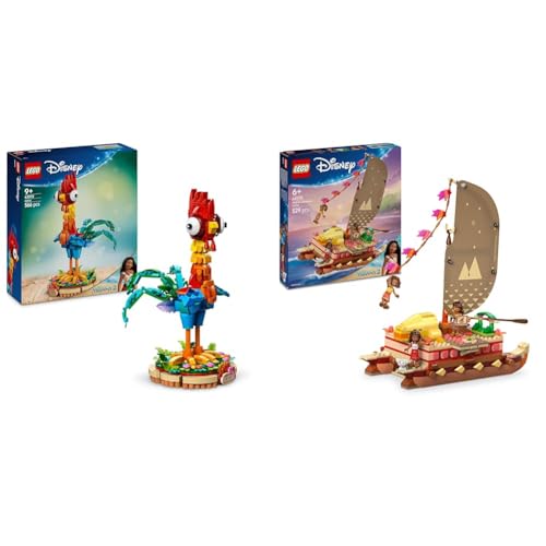 LEGO ǀ Disney Moana 2 Heihei Bauspielzeug + Moanas Abenteuer-Kanu-Set 43272 + 43270 von LEGO