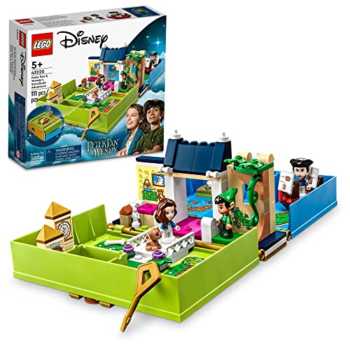 LEGO Disney Peter Pan & Wendy's Storybook Adventure 43220 Tragbares Spielset mit Mikro-Puppen und Piratenschiff, Reisespielzeug für Kinder ab 5 Jahren LEGO Disney Peter Pan & Wendy's Storybook Adventure 43220 Tragbares Spielset mit Mikro-Puppen und Piratenschiff, Reisespielzeug für Kinder ab 5 Jahren von LEGO