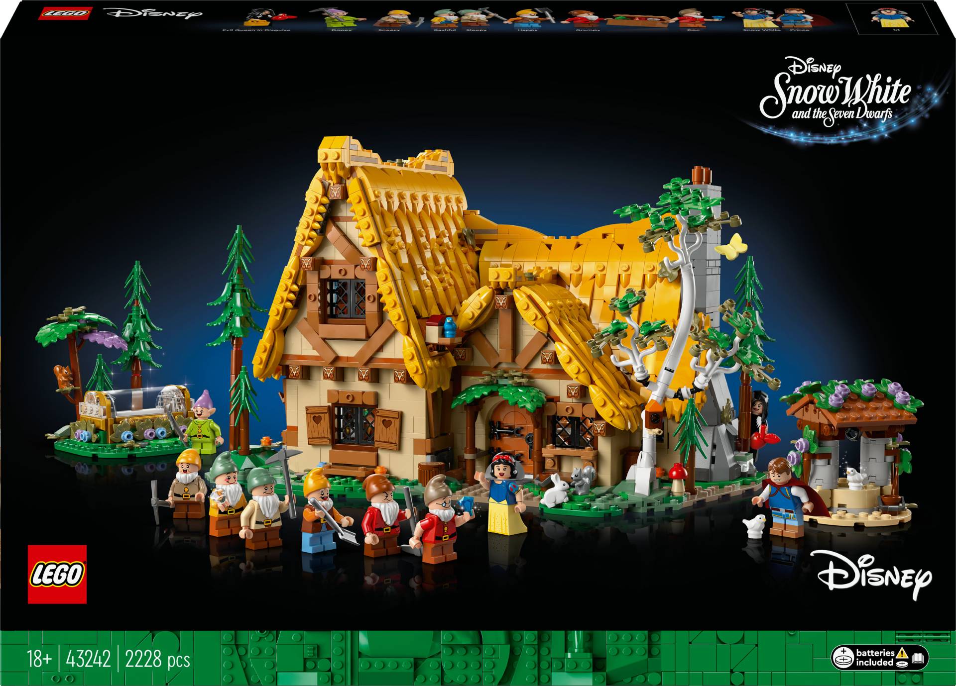 LEGO Disney Princess 43242 Die Hütte von Schneewittchen und den sieben Zwergen von LEGO