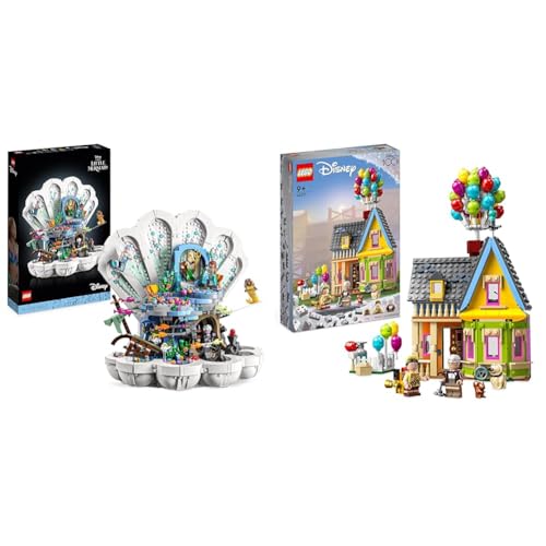 LEGO Disney Princess Arielles königliche Muschel Set & Disney and Pixar Carls Haus aus „Oben“, baubares Spielzeug mit Luftballons von LEGO