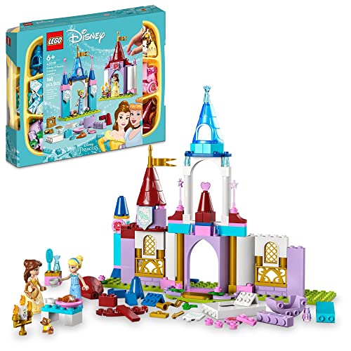 LEGO Disney Princess Creative Castles 43219 - Spielzeugschloss-Set mit Mini-Puppen und Ziegeln von Bella und Cinderella, Reisespielzeug für Kinder, Mädchen und Jungen ab 6 Jahren LEGO Disney Princess Creative Castles 43219 - Spielzeugschloss-Set mit Mini-Puppen und Ziegeln von Bella und Cinderella, Reisespielzeug für Kinder, Mädchen und Jungen ab 6 Jahren von LEGO
