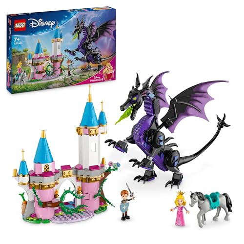 LEGO ǀ Disney Princess Malefiz als Drache, Fantasy-Spielset für Kinder und Fans von Dornröschen, Geschenkidee für Mädchen und Jungen ab 7 Jahren, Aurora-Spielzeug 43240 LEGO ǀ Disney Princess Malefiz als Drache, Fantasy-Spielset für Kinder und Fans von Dornröschen, Geschenkidee für Mädchen und Jungen ab 7 Jahren, Aurora-Spielzeug 43240 von LEGO
