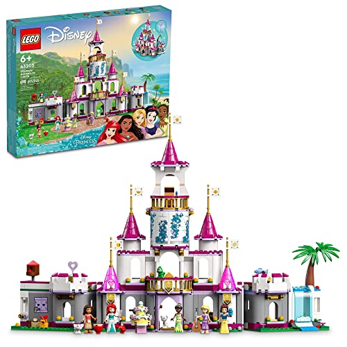 LEGO Disney Princess Ultimate Adventure Castle, Bauspielzeug mit 5 Mini-Prinzessin-Puppen, einschließlich Ariel, Rapunzel und Schneewittchen (Verpackung kann variieren) LEGO Disney Princess Ultimate Adventure Castle, Bauspielzeug mit 5 Mini-Prinzessin-Puppen, einschließlich Ariel, Rapunzel und Schneewittchen (Verpackung kann variieren) von LEGO