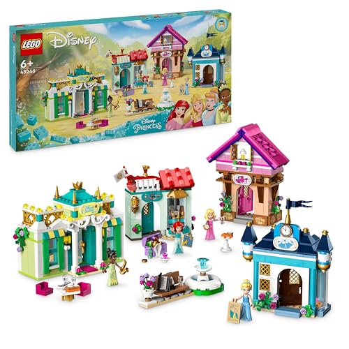 LEGO Disney Princess: Disney Prinzessinnen Abenteuermarkt, Haus-Spielzeug mit 4 Puppen inkl. Cinderella und Arielle, Spielset mit Schatzkarte, Geschenk für Mädchen und Jungen ab 6 Jahren 43246 LEGO Disney Princess: Disney Prinzessinnen Abenteuermarkt, Haus-Spielzeug mit 4 Puppen inkl. Cinderella und Arielle, Spielset mit Schatzkarte, Geschenk für Mädchen und Jungen ab 6 Jahren 43246 von LEGO