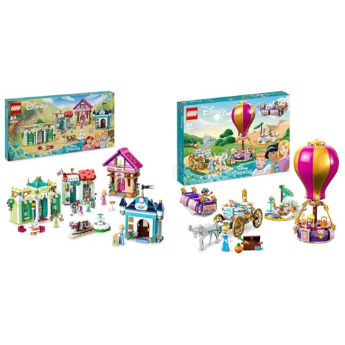 LEGO Disney Princess: Disney Prinzessinnen Abenteuermarkt & Disney Prinzessinnen auf magischer Reise Spielzeug mit Cinderella LEGO Disney Princess: Disney Prinzessinnen Abenteuermarkt & Disney Prinzessinnen auf magischer Reise Spielzeug mit Cinderella von LEGO