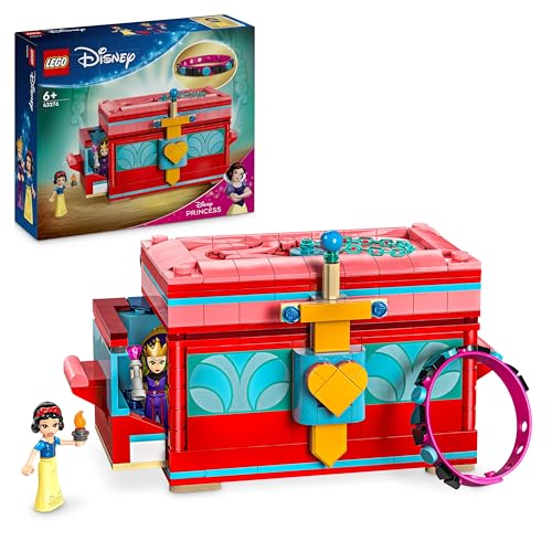 LEGO ǀ Disney Schneewittchens Schmuckkassette - Spielzeug mit verschließbarem Deckel & Armband Plus Schneewittchen & die böse Königin Mini-Puppen - Geschenk für Mädchen ab 6 Jahren & Filmfans - 43276 von LEGO