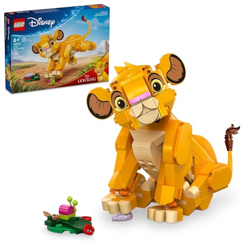 LEGO Disney Simba Das König der Löwen Junges baubares Disney Spielzeug für Kinder, Disney Collection, König der Löwen Film Spielzeug, Simba Spielzeugkonstruktion, Spielset Figur, lustiges Geschenk für LEGO Disney Simba Das König der Löwen Junges baubares Disney Spielzeug für Kinder, Disney Collection, König der Löwen Film Spielzeug, Simba Spielzeugkonstruktion, Spielset Figur, lustiges Geschenk für von LEGO
