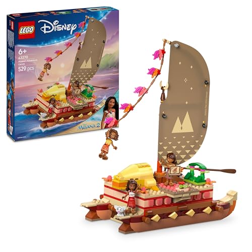 LEGO ǀ Disney Vaiana 2: Vaianas Abenteuerfloß - Spielzeug Boot mit Segel, abnehmbarem Deck, Lagerfeuer & 3 Mini-Puppen inkl. Loto und Moni - Geschenk für Mädchen ab 6 Jahren & Fans - 43270 LEGO ǀ Disney Vaiana 2: Vaianas Abenteuerfloß - Spielzeug Boot mit Segel, abnehmbarem Deck, Lagerfeuer & 3 Mini-Puppen inkl. Loto und Moni - Geschenk für Mädchen ab 6 Jahren & Fans - 43270 von LEGO
