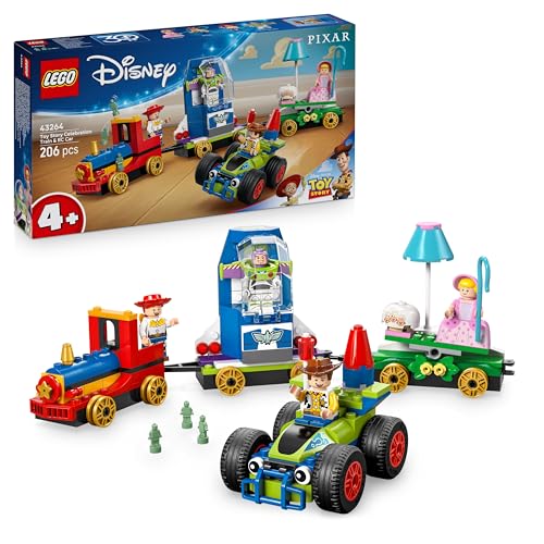 LEGO ǀ Disney and Pixar’s Toy Story Partyzug und das Auto RC aus Toy Story, BAU- und Spielset, 4 Filmfiguren für Kinder, Bauspielzeug und Geschenkidee für Fans ab 4 Jahren – 43264 LEGO ǀ Disney and Pixar’s Toy Story Partyzug und das Auto RC aus Toy Story, BAU- und Spielset, 4 Filmfiguren für Kinder, Bauspielzeug und Geschenkidee für Fans ab 4 Jahren – 43264 von LEGO