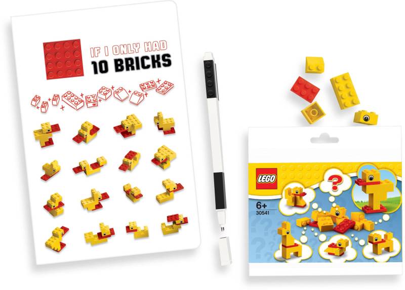 LEGO Duck Build Notizbuch mit Gelschreiber von LEGO