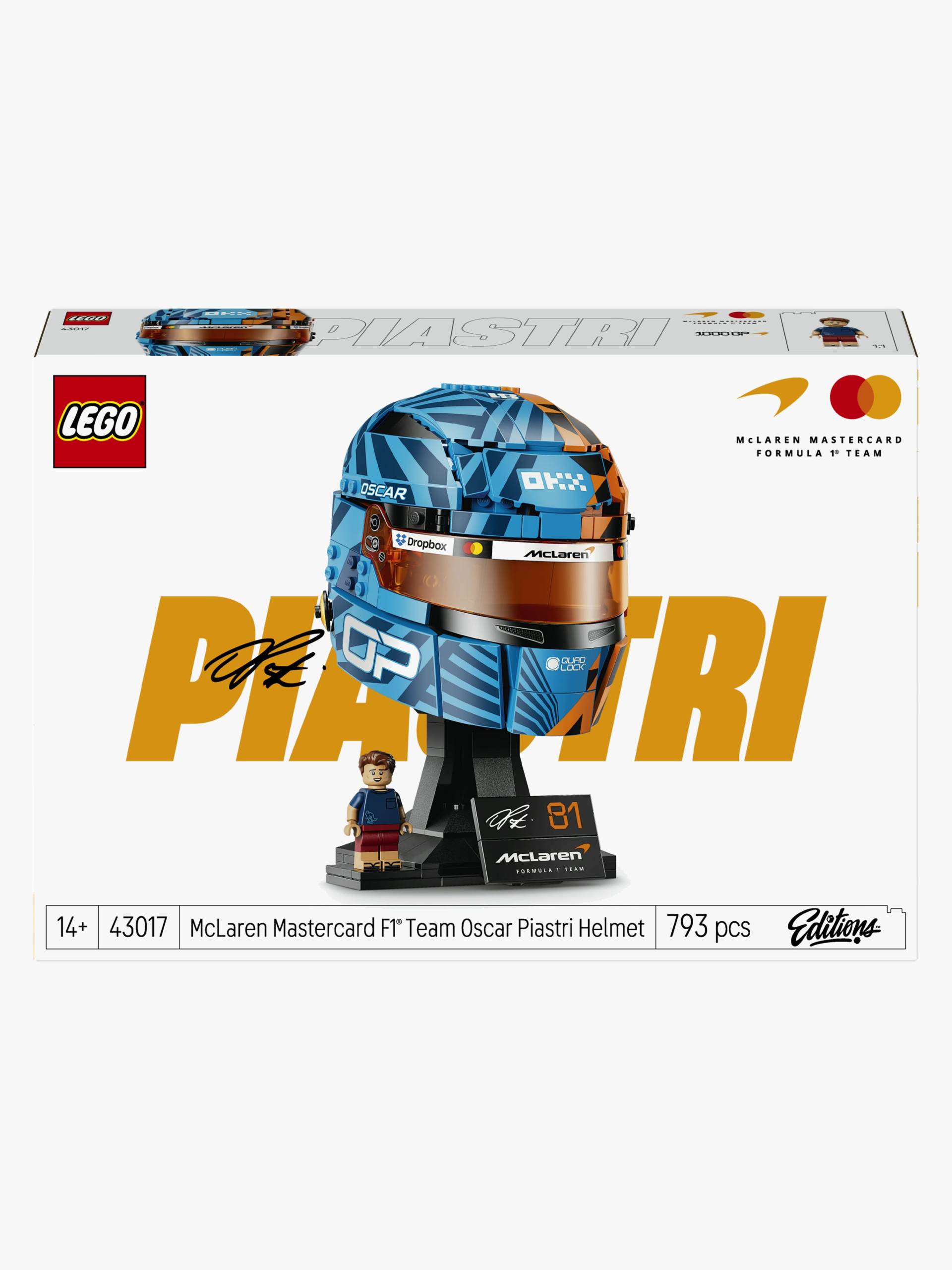 LEGO Editions Formula 1 43017 McLaren Mastercard F1 Team Oscar Piastri Helm LEGO Editions Formula 1 43017 McLaren Mastercard F1 Team Oscar Piastri Helm von LEGO