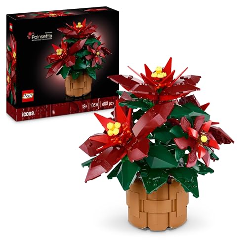 LEGO Botanicals Weihnachtsstern - Bauset für Erwachsene - Pflanzendeko aus der Botanik Kollektion - Geschenkidee für Blumenliebhaber- Schreibtisch Deko - Künstliche Pflanzen 10370 LEGO Botanicals Weihnachtsstern - Bauset für Erwachsene - Pflanzendeko aus der Botanik Kollektion - Geschenkidee für Blumenliebhaber- Schreibtisch Deko - Künstliche Pflanzen 10370 von LEGO