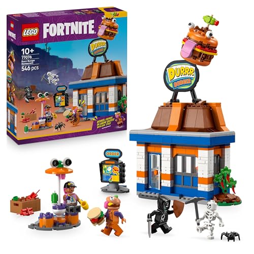 LEGO Fortnite Durrr Burger Restaurant – Kreatives Spielzeug mit den Minifiguren Strandbomber, Beefboss, Schmierfink – Gaming- und Sammlergeschenk für Jungen und Mädchen ab 10 Jahren – 77076 LEGO Fortnite Durrr Burger Restaurant – Kreatives Spielzeug mit den Minifiguren Strandbomber, Beefboss, Schmierfink – Gaming- und Sammlergeschenk für Jungen und Mädchen ab 10 Jahren – 77076 von LEGO