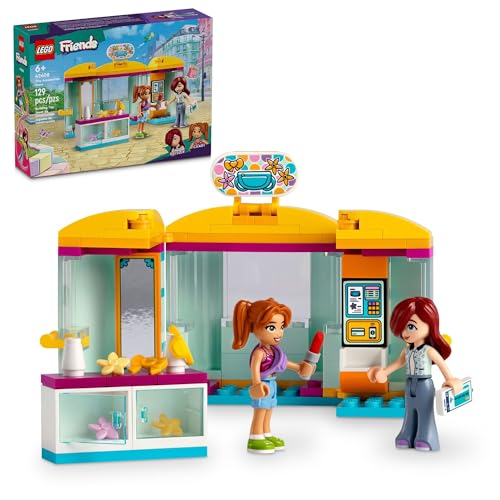 LEGO Friends 42608 Tiny Accessories Store and Beauty Shop Spielzeug, Pretend Playset for Kids, Paisley and Candi Mini Doll Characters and Mini Dolls Accessories, Great Gift for 6 Year Old Girls and von LEGO