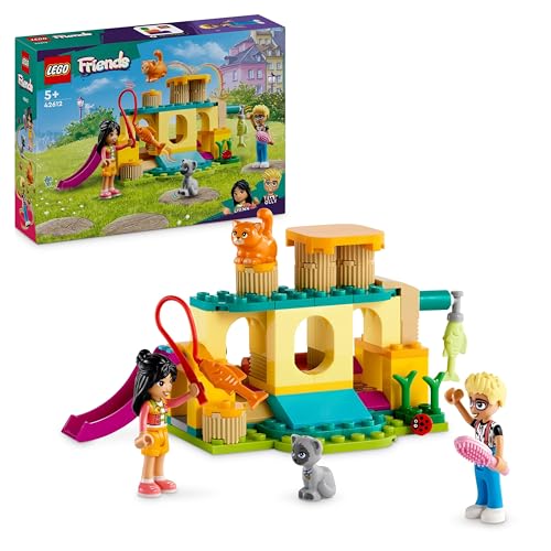 LEGO Friends Abenteuer auf dem Katzenspielplatz, Set mit Spielzeug-Tieren und Figuren, darunter Olly, Liann und 2 Katzenfiguren, Geschenk für Mädchen und Jungen ab 5 Jahren 42612 von LEGO