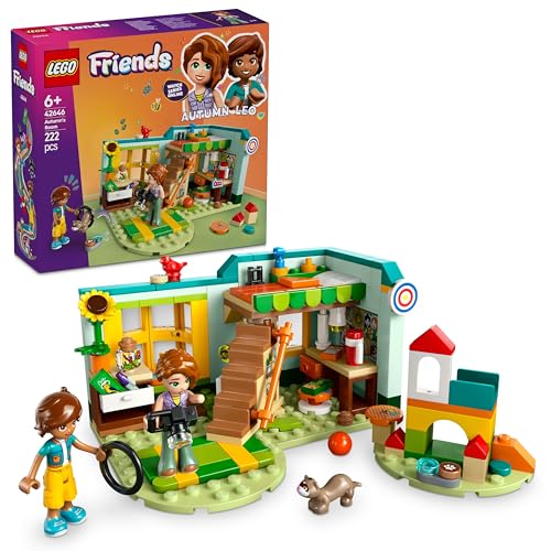 LEGO Friends Autumns Zimmer, BAU- und Spielset für kreative Rollenspiele, Set für Mädchen ab 6 Jahren mit 2 Minifiguren und Einer Frettchen Tierfigur, Lernspielzeug 42646 von LEGO