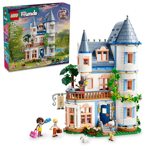 LEGO Friends Castle Bed and Breakfast Hotel Spielset für Kinder ab 12 Jahren, mit 4 Mini-Puppen, Einer Hundespielzeugfigur und Zubehör, Schlossspielzeug Geschenkidee für Mädchen, Jungen und Teenager, LEGO Friends Castle Bed and Breakfast Hotel Spielset für Kinder ab 12 Jahren, mit 4 Mini-Puppen, Einer Hundespielzeugfigur und Zubehör, Schlossspielzeug Geschenkidee für Mädchen, Jungen und Teenager, von LEGO