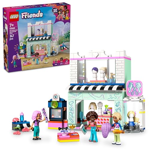 LEGO Friends Friseursalon, BAU- und Spielset für kreative Rollenspiele, Bauspielzeug, Geschenk für Mädchen ab 7 Jahren, 3 Minifiguren der Charaktere für Rollenspiele 42662 LEGO Friends Friseursalon, BAU- und Spielset für kreative Rollenspiele, Bauspielzeug, Geschenk für Mädchen ab 7 Jahren, 3 Minifiguren der Charaktere für Rollenspiele 42662 von LEGO