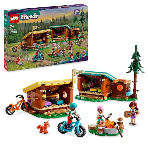LEGO Friends Gemütliche Hütten im Abenteuercamp, Spielset für Rollenspiele in freier Natur, Kinderspielzeug für Mädchen und Jungen ab 7 Jahren mit 3 Spielfiguren und Fuchs, Camping-Spielzeug 42624 LEGO Friends Gemütliche Hütten im Abenteuercamp, Spielset für Rollenspiele in freier Natur, Kinderspielzeug für Mädchen und Jungen ab 7 Jahren mit 3 Spielfiguren und Fuchs, Camping-Spielzeug 42624 von LEGO