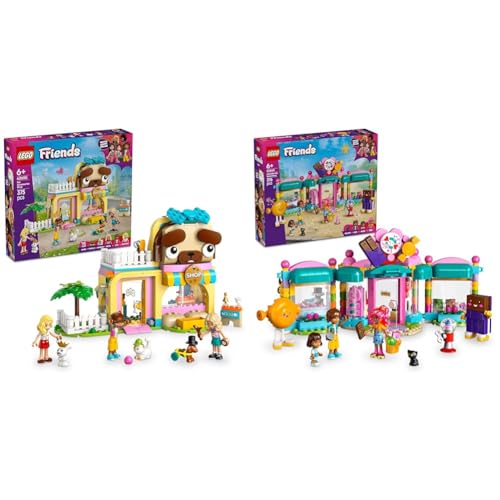LEGO Friends Haustier-Zubehörladen + Heartlake City Süßwarenladen Sets Kreatives Lernspielzeug für Kinder 42650 + 42649 LEGO Friends Haustier-Zubehörladen + Heartlake City Süßwarenladen Sets Kreatives Lernspielzeug für Kinder 42650 + 42649 von LEGO
