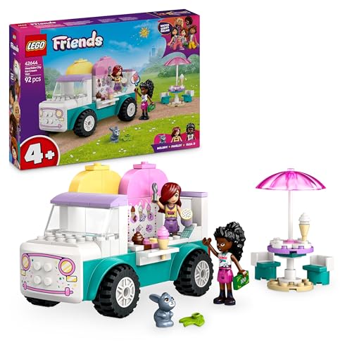 LEGO Friends Heartlake City Eiswagen, Spielset für Rollenspiele, Bauset mit 2 Spielzeugfiguren und einem Hasen, Spielzeug für Mädchen ab 4 Jahren, Bauspielzeug mit Minifiguren der Charaktere 42644 LEGO Friends Heartlake City Eiswagen, Spielset für Rollenspiele, Bauset mit 2 Spielzeugfiguren und einem Hasen, Spielzeug für Mädchen ab 4 Jahren, Bauspielzeug mit Minifiguren der Charaktere 42644 von LEGO