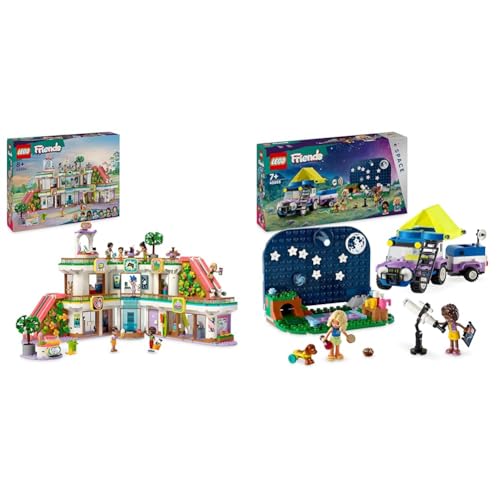 LEGO Friends Heartlake City Kaufhaus, Puppenhaus-Spielzeug für Mädchen und Jungen & Friends Sterngucker-Campingfahrzeug Set mit Geländewagen-Auto und Spielzeug-Teleskop von LEGO