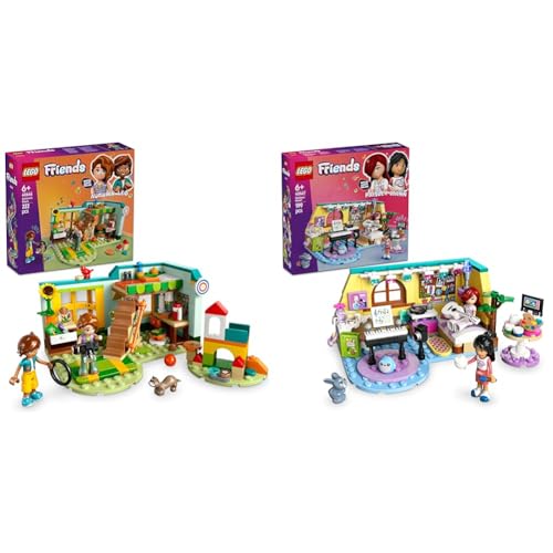 LEGO Friends Herbsts + Paisleys Zimmer Sets Kreatives Rollenspielspielzeug für Mädchen ab 6 Jahren, lustiges Set 42646 + 42647 von LEGO
