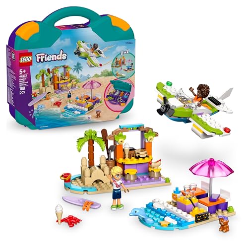 LEGO Friends Kreativer Reisekoffer, Bauspielzeug, BAU- und Spielset für Rollenspiele, Geschenk für Mädchen ab 5 Jahren, 2 Minifiguren der Charaktere, Tierfiguren, 1 Hund und 1 Delfin 42672 LEGO Friends Kreativer Reisekoffer, Bauspielzeug, BAU- und Spielset für Rollenspiele, Geschenk für Mädchen ab 5 Jahren, 2 Minifiguren der Charaktere, Tierfiguren, 1 Hund und 1 Delfin 42672 von LEGO