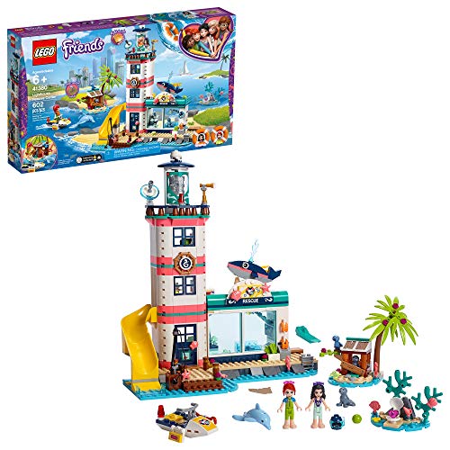 LEGO Friends Lighthouse Rescue Center 41380 Building Kit with Lighthouse Model and Tropical Island Includes Mini Dolls and Toy Animals for Pretend Play (602 Pieces) von lego