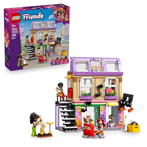 LEGO Friends Musikladen & Wohnung - Spielzeug mit 3 Mini-Puppen, Corgi-Tierfigur & Musikinstrumenten, inkl. Klavier, Schlagzeug, Gitarren und Zubehör - Geschenk für Mädchen ab 7 Jahren - 42653 LEGO Friends Musikladen & Wohnung - Spielzeug mit 3 Mini-Puppen, Corgi-Tierfigur & Musikinstrumenten, inkl. Klavier, Schlagzeug, Gitarren und Zubehör - Geschenk für Mädchen ab 7 Jahren - 42653 von LEGO