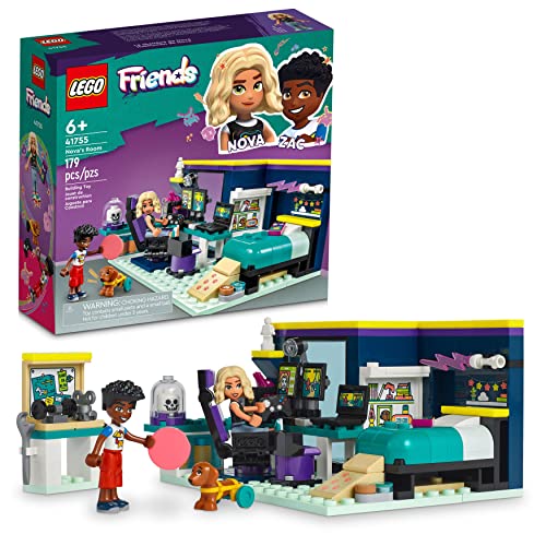 LEGO Friends Nova 41755 Schlafzimmer-Set, Zac und Pickle The Dog, kleine Geschenkidee für Kinder ab 6 Jahren von LEGO