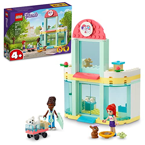 LEGO Friends Pet Clinic 41695 Building Kit; with 2 Mini-Dolls Including Mia, Plus Cat and Rabbit Toys; Creative Birthday Gift for Kids Aged 4 and up (111 Pieces) von LEGO