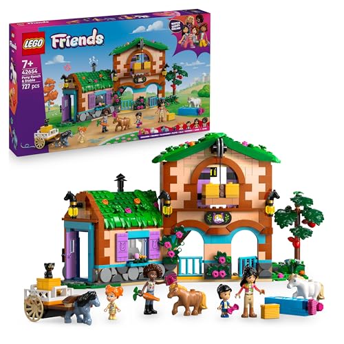 LEGO Friends Ponyhof & Stall - Bauset mit 4 Mini-Puppen, 3 Pferde Figuren, Katze & Zubehör inkl. Pinsel, Heu und Karotte - Kreatives Geschenk zum Geburtstag für Mädchen ab 7 Jahren - 42654 LEGO Friends Ponyhof & Stall - Bauset mit 4 Mini-Puppen, 3 Pferde Figuren, Katze & Zubehör inkl. Pinsel, Heu und Karotte - Kreatives Geschenk zum Geburtstag für Mädchen ab 7 Jahren - 42654 von LEGO