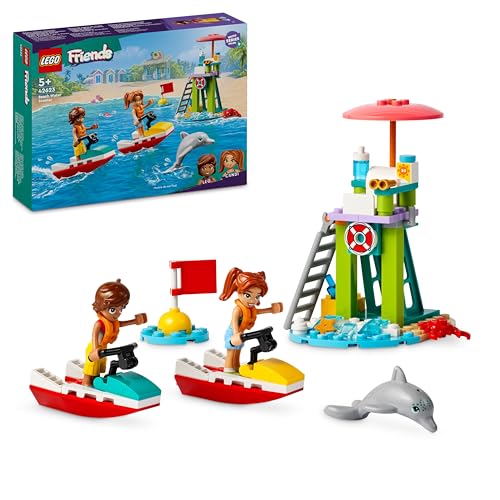 LEGO Friends Rettungsschwimmer Aussichtsturm mit Jetskis, Kinderspielzeug, Geschenkidee für Mädchen und Jungen ab 5 Jahren mit 2 Spielfiguren und Delfin, Jetski-Spielzeug 42623 LEGO Friends Rettungsschwimmer Aussichtsturm mit Jetskis, Kinderspielzeug, Geschenkidee für Mädchen und Jungen ab 5 Jahren mit 2 Spielfiguren und Delfin, Jetski-Spielzeug 42623 von LEGO