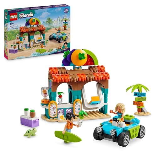 LEGO Friends Smoothie-Stand am Strand, Spielset für Rollenspiele, Geschenkidee für Mädchen und Jungen ab 6 Jahren mit Spielfiguren, Schildkröte und Zubehör, Spielzeug für soziale Entwicklung 42625 LEGO Friends Smoothie-Stand am Strand, Spielset für Rollenspiele, Geschenkidee für Mädchen und Jungen ab 6 Jahren mit Spielfiguren, Schildkröte und Zubehör, Spielzeug für soziale Entwicklung 42625 von LEGO