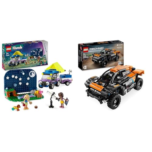 LEGO Friends Sterngucker-Campingfahrzeug Set mit Geländewagen-Auto und Spielzeug-Teleskop & Technic NEOM McLaren Extreme E Race Car Set, Auto-Spielzeug LEGO Friends Sterngucker-Campingfahrzeug Set mit Geländewagen-Auto und Spielzeug-Teleskop & Technic NEOM McLaren Extreme E Race Car Set, Auto-Spielzeug von LEGO