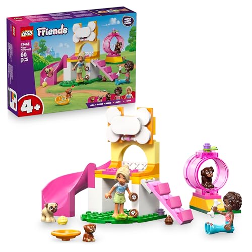 LEGO Friends Welpenspielplatz - Spielzeug für Mädchen ab 4 Jahren - Inkl. Park mit Rutsche, 2 Mini-Puppen und 3 Hunde Tierfiguren - Kreative Geschenkidee - 42665 LEGO Friends Welpenspielplatz - Spielzeug für Mädchen ab 4 Jahren - Inkl. Park mit Rutsche, 2 Mini-Puppen und 3 Hunde Tierfiguren - Kreative Geschenkidee - 42665 von LEGO