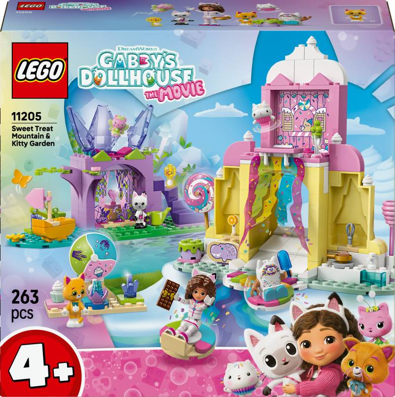 LEGO Gabby's Dollhouse 11205 Zuckerguss-Gebirge und Kätzchen-Garten von LEGO