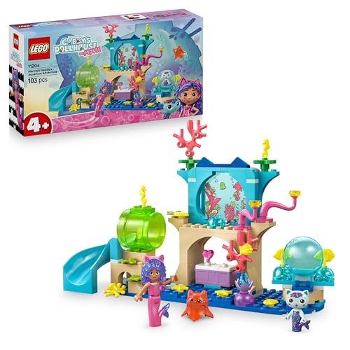 LEGO Gabbys Puppenhaus Meerjungfrau Gabbys Aquarium Abenteuer (11204); Spielzeug-Meeresbewohner; kleines Geschenk für Kinder; BAU- und Spielset für Mädchen und Jungen ab 4 Jahren von LEGO
