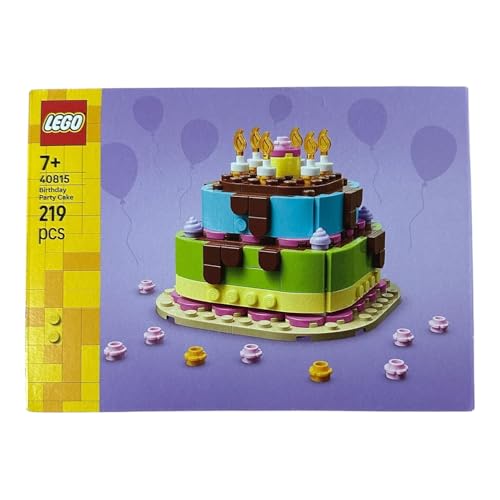 LEGO Geburtstagstorte 40815, Bauset mit 219 Teilen, Mehrfarbig, ab 7 Jahre von LEGO