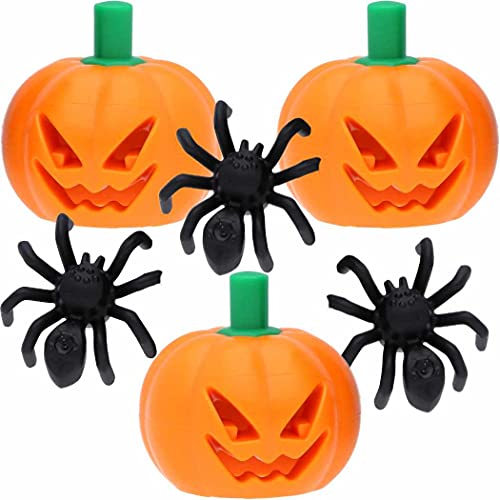 LEGO Halloween Zubehör 3 x Halloween-Kürbis und 3 x Schwarze Spinne von LEGO