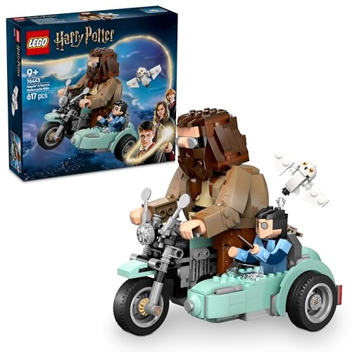 LEGO Harry Potter Hagrids und Harrys Motorradtour, bewegliches Motorrad Spielzeug mit Beiwagen & Hedwig Minifigur, Geburtstagsgeschenk für Zauberwelt Fans, Jungen und Mädchen ab 9 Jahren 76443 LEGO Harry Potter Hagrids und Harrys Motorradtour, bewegliches Motorrad Spielzeug mit Beiwagen & Hedwig Minifigur, Geburtstagsgeschenk für Zauberwelt Fans, Jungen und Mädchen ab 9 Jahren 76443 von LEGO