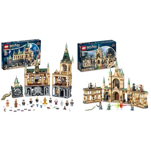 LEGO Harry Potter Hogwarts Kammer des Schreckens Set & Harry Potter Der Kampf um Hogwarts, Schloss Spielzeug von LEGO