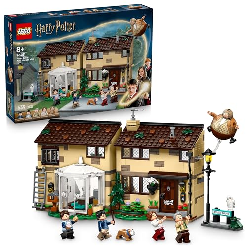 LEGO Harry Potter Ligusterweg: Tante Magdas Besuch – Spielhaus mit Inneneinrichtung, 5 Minifiguren & Tante Magda Figur– Der Gefangene von Askaban –Geschenk für Jungen & Mädchen ab 8 Jahren 76451 von LEGO